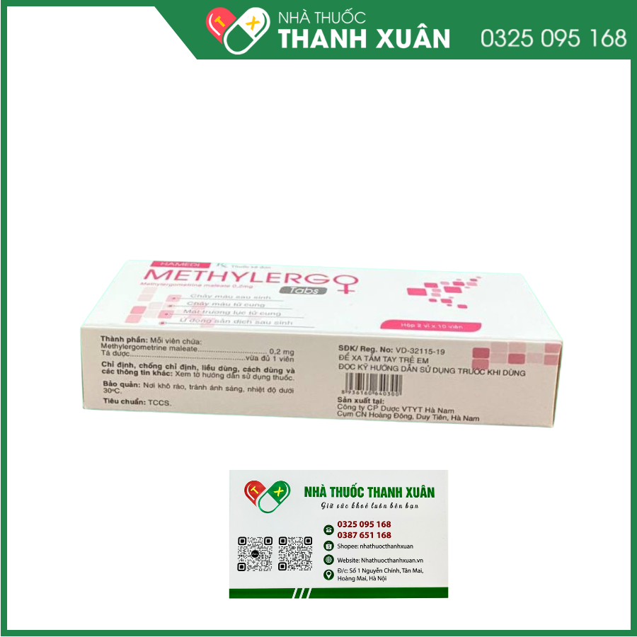 Methylergo Tabs phòng và điều trị chảy máu sau sinh hoặc sảy thai, mổ lấy thai